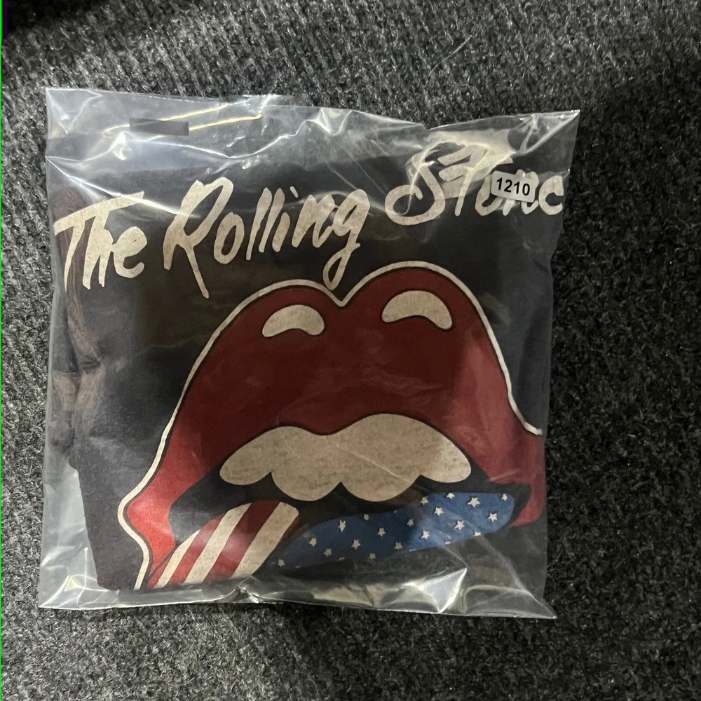 Vintage Rolling‎ Stones T Shirt Mens Small Black 1981 North American Tour Band T